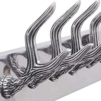 Kapstokken 4 st aluminium zilverkleurig 5