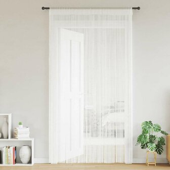 Draadgordijnen 2 st 140x250 cm wit 2