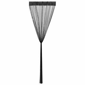 Draadgordijnen 2 st 100x250 cm zwart 5