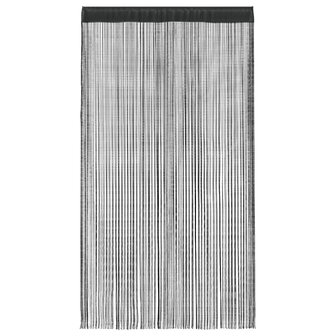 Draadgordijnen 2 st 140x250 cm zwart 3
