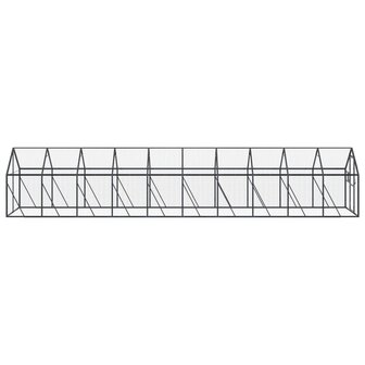 Voli&egrave;re 1,79x2x1,85 m aluminium antracietkleurig 4