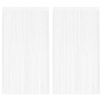 Draadgordijnen 2 st 100x250 cm wit 1