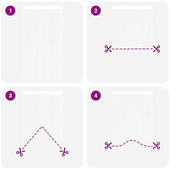 Draadgordijnen 2 st 100x250 cm wit 6