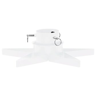 Kerstboomstandaard 47x47x13,5 cm wit 4