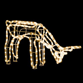 Kerstfiguur rendier warmwit 73x31x45 cm 3