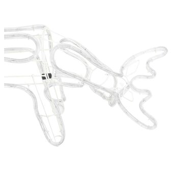 Kerstfiguur rendier warmwit 73x31x45 cm 5