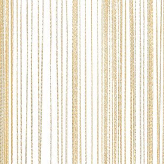 Draadgordijnen 100x250 cm cr&egrave;me 2 st 8