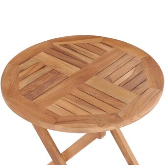 Tuintafel inklapbaar 45 cm massief teakhout 5
