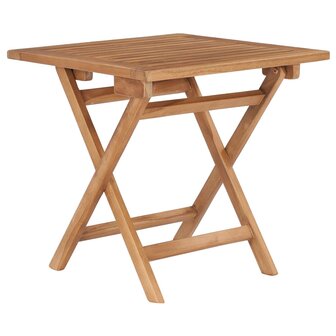 Tuintafel inklapbaar 45x45x45 cm massief teakhout 1