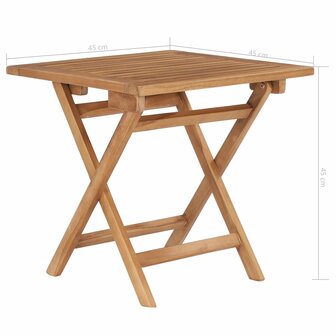 Tuintafel inklapbaar 45x45x45 cm massief teakhout 6