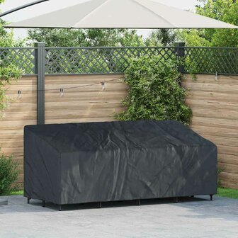 Tuinbankhoes Zwart 220 x 100 x 89 cm 420D oxford stof 1