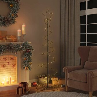 LED-kerstboom 120 LEDs warm wit 180 cm 1
