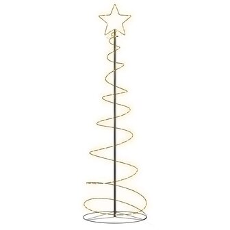 LED-kerstboom 120 LEDs warm wit 180 cm 2