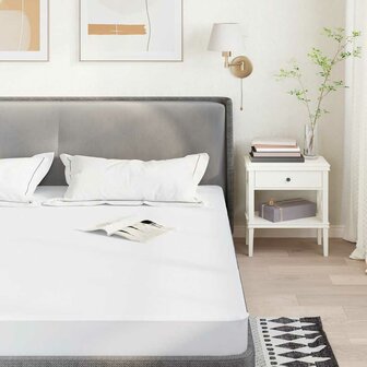 Matrasbeschermer waterdicht 160x200 cm wit 1