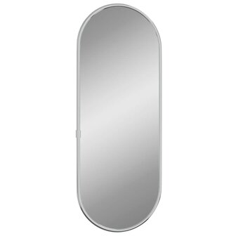 Wandspiegel 40x15 cm ovaal zilverkleurig 3