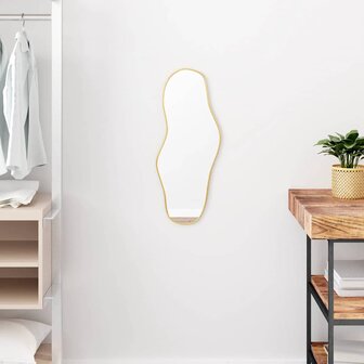 Wandspiegel 60x25 cm goudkleurig 1