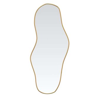Wandspiegel 60x25 cm goudkleurig 2