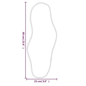 Wandspiegel 60x25 cm goudkleurig 6