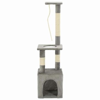 Kattenkrabpaal met sisal krabpalen 109 cm grijs 2