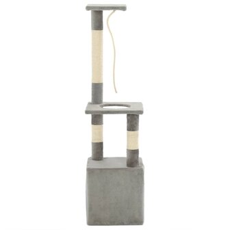 Kattenkrabpaal met sisal krabpalen 109 cm grijs 4
