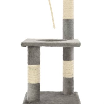 Kattenkrabpaal met sisal krabpalen 109 cm grijs 6