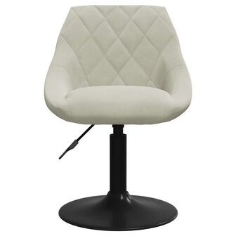 Barkruk fluweel cr&egrave;mekleurig 3