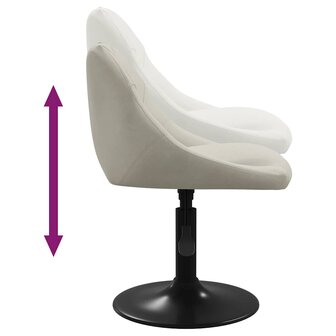 Barkruk fluweel cr&egrave;mekleurig 6