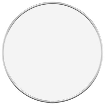 Wandspiegel rond &Oslash;30 cm zilverkleurig 2