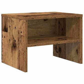 Nachtkastje Oud hout 40 x 40 x 30 cm Bewerkt hout 2