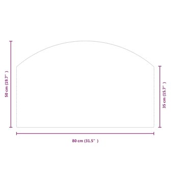 Glasplaat openhaard 80x50 cm 9
