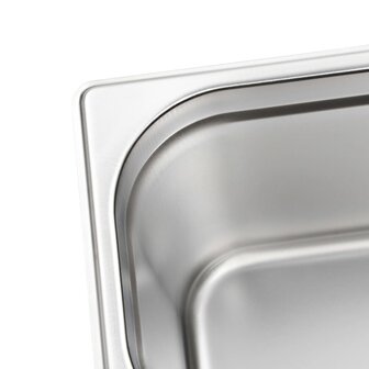 Gastronormbakken 4 st GN 1/3 200 mm roestvrij staal 7