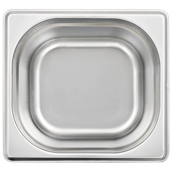 Gastronormbakken 12 st GN 1/6 100 mm roestvrij staal  6