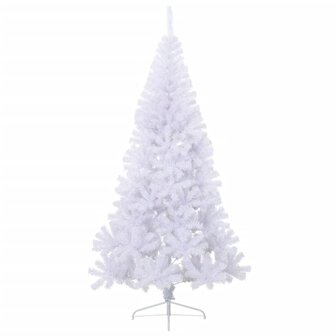 Kunstkerstboom met standaard half 210 cm PVC groen 2