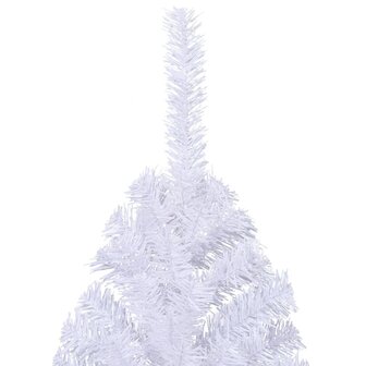 Kunstkerstboom met standaard half 210 cm PVC groen 5