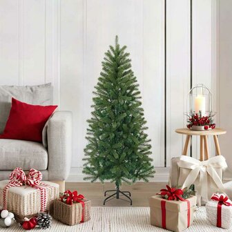 Kunstkerstboom met standaard Groen 120 cm PVC, PE en staal 1