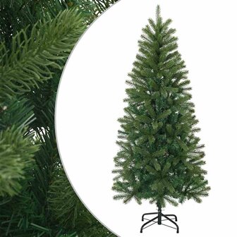 Kunstkerstboom met standaard Groen 120 cm PVC, PE en staal 2