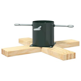 Kerstboomstandaard Groen 50 x 50 x 16 cm Massief grenenhout 2