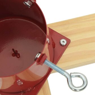 Kerstboomstandaard 1.73 Rood 50 x 50 x 16 cm Massief grenenhout 8
