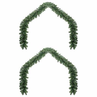 Kerstkrans 2 pcs Groen 20 m PVC 3