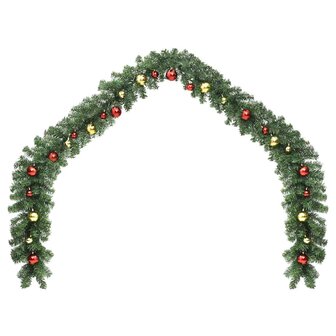 Kerstkrans met 600 LED 2 pcs Groen PVC 4