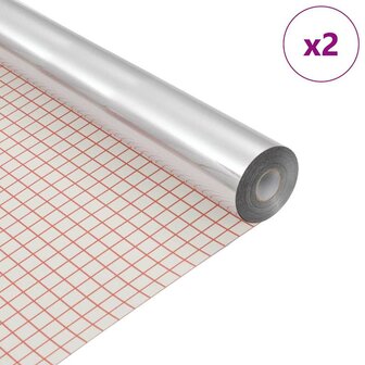 Spiegelfolie 2 pcs Zilver PET 2