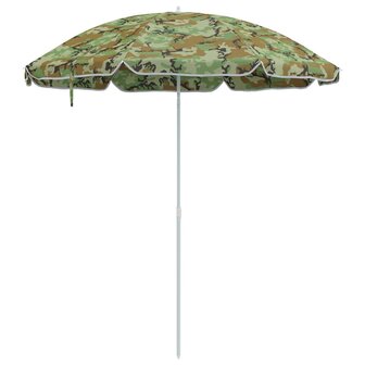 Strandparasol Groen 263 x 263 x 272 cm Polyester en Metaal 2