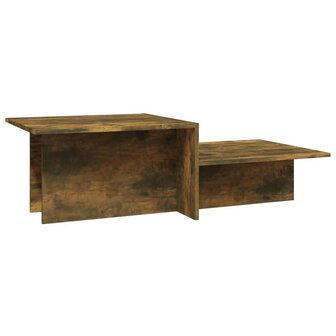 Salontafel 111,5x50x33 cm bewerkt hout gerookt eikenkleurig 2