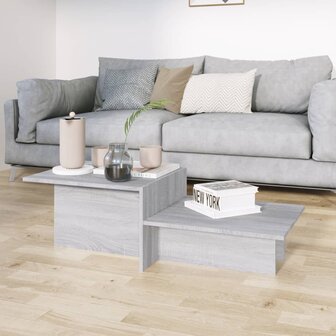 Salontafel 111,5x50x33 cm bewerkt hout grijs sonoma eikenkleur 3