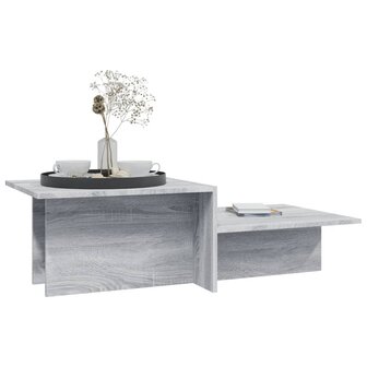 Salontafel 111,5x50x33 cm bewerkt hout grijs sonoma eikenkleur 4
