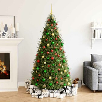 112-delige Kerstballenset polystyreen rood groen en goudkleurig 1