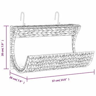 Kattenbed met kussen 37x20x20 cm waterhyacint  8
