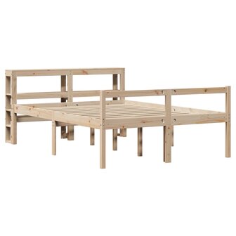 Seniorenbed met hoofdbord massief grenenhout 140x190 cm 3