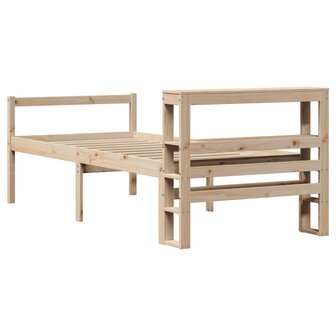 Seniorenbed met hoofdbord massief grenenhout 100x200 cm 6