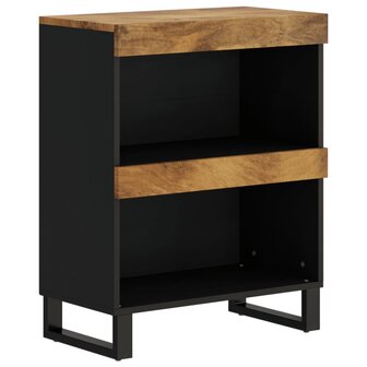 Bijzetkast 60x33x75 cm massief mangohout 2